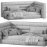 Ліжка та тумбочка Pottery Barn Hudson Upholstered Corner - Zikkoo