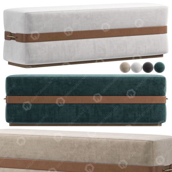 Bench Mezzo Collection Ray 3D model