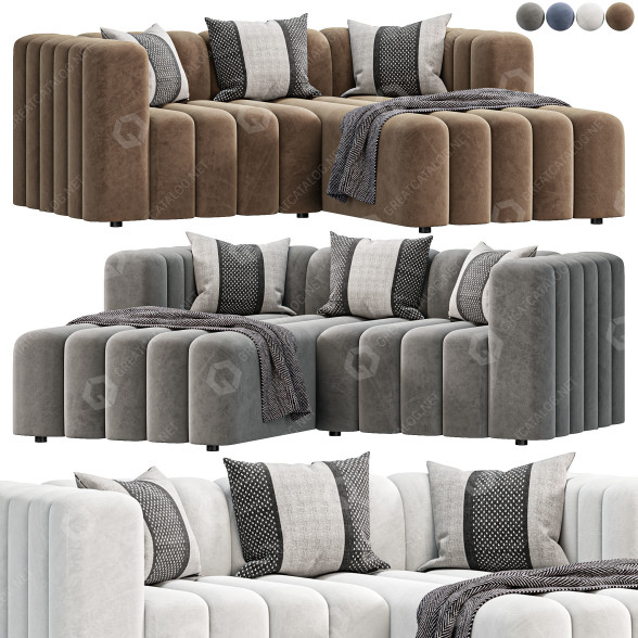Диван Artisan Langham 2-Piece Sectional 3D модель