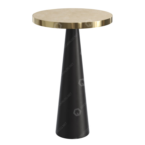 Stolik kawowy Brass Side model 3D