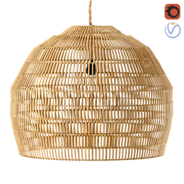 Подвесной светильник Couleur Locale Namar Roped Rattan Spherical 3D модель