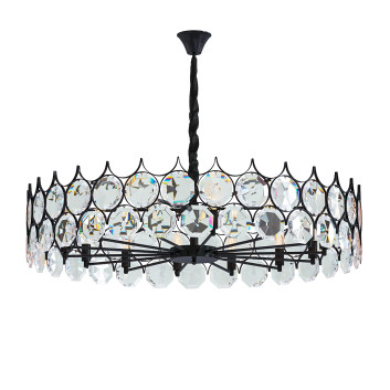 Люстра Levistella Black Circle Crystal