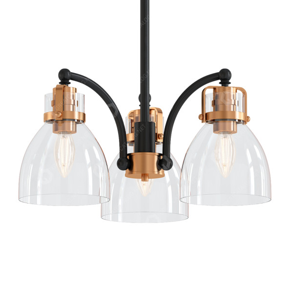 Chandelier Toltec Lighting Easton 3D model