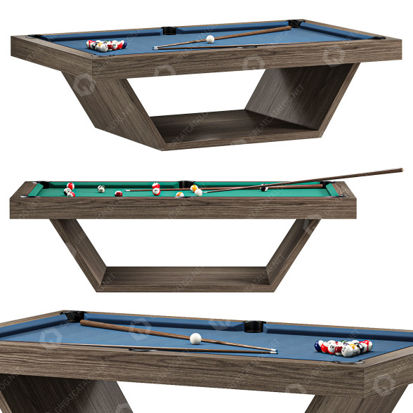 Billiard Table Mesa Pool 3D model