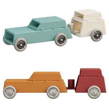 Іграшка Car W Caravan by Owo 3D модель