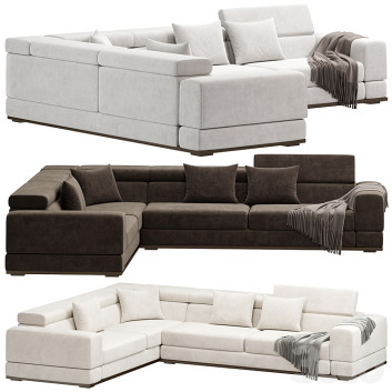 Sofa Met Corner by Lazzoni 3D model