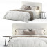 Bett und Nachttischchen Delavega Bed K8 - Secretive 3d design