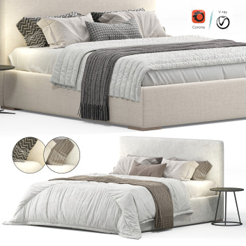 Bed and Bedside Tables Delavega Bed K8