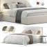 Bett und Nachttischchen Delavega Bed K8 - Secretive 3d design