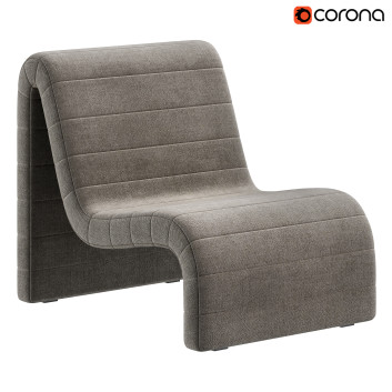 Fotel  Coco Republic Zurich Occasional Model 3D