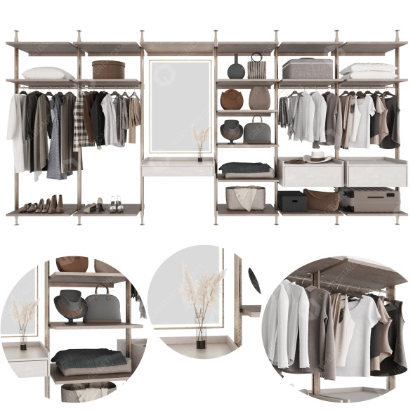 Шафа та одяг Wardrobe 31 3D модель