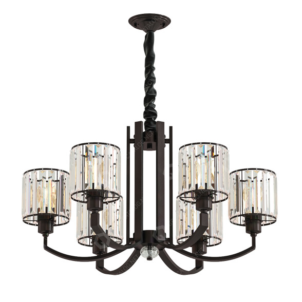 Люстра Black Cylinder Pendant Lighting Fixture 3D модель