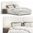 Bett und Nachttischchen Level 06 White - Secretive 3d design