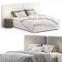Bett und Nachttischchen Level 06 White - Secretive 3d design