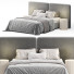 Bett und Nachttischchen Level 06 White - Secretive 3d design