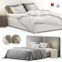 Bett und Nachttischchen Level 06 White - Secretive 3d design