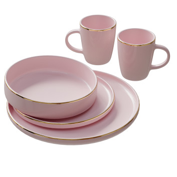 Tableware Lefard Dining Set Bronco Solo Powdery