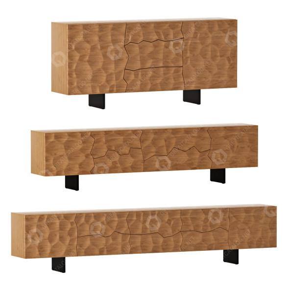 Комоди та серванти Delife Solu Set 3D модель
