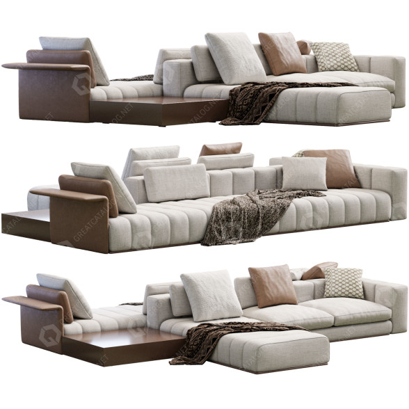 Sofá Minotti Freeman Modelo 3D