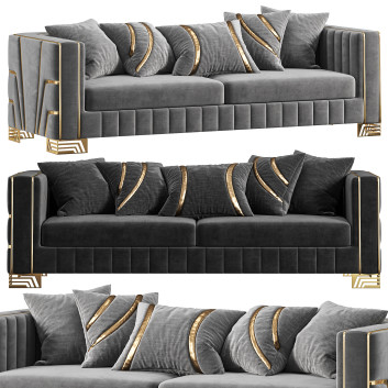 Sofa Hermes Salon Takimi 3D-Modell