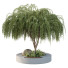 Plantes et bancs HQ Ensemble environnement urbain Vert 06 - Pandora-land