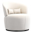 Fauteuil Castlery Amber Boucle Swivel - Adamari