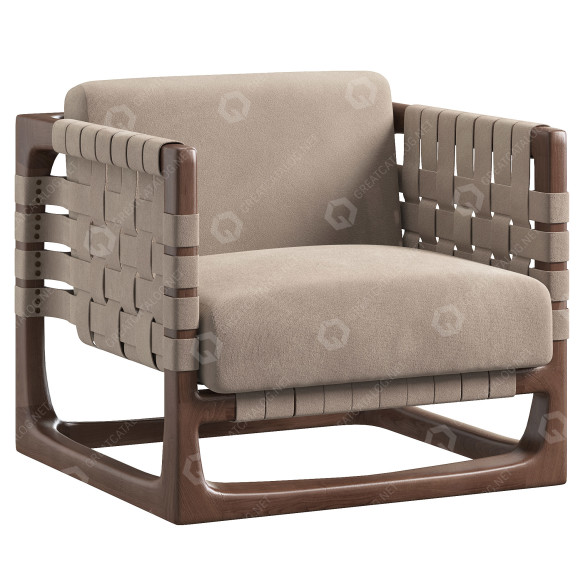 Armchair Riva 1920 Bungalow 3D model