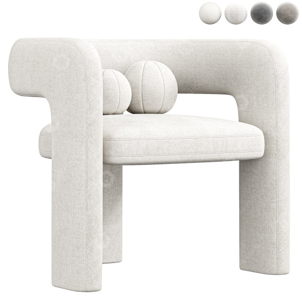 Fotel Castlery Paloma Boucle model 3D