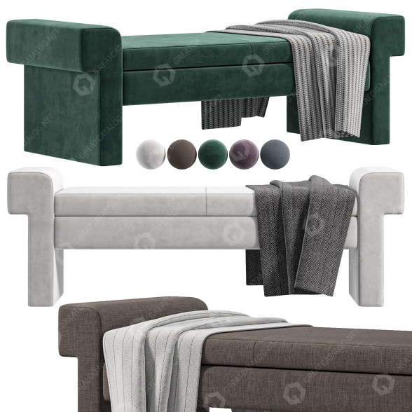 Банкетка MGBWhome Jada 3D модель