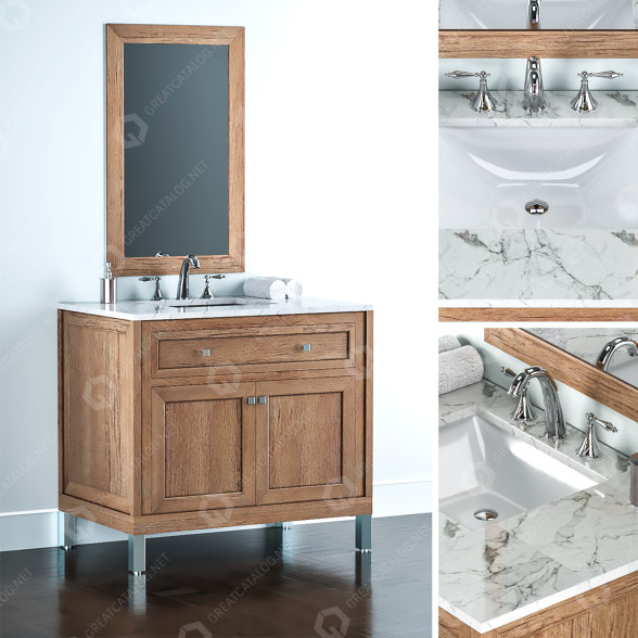 Умивальник James Martin Vanities Chicago Series 3D модель