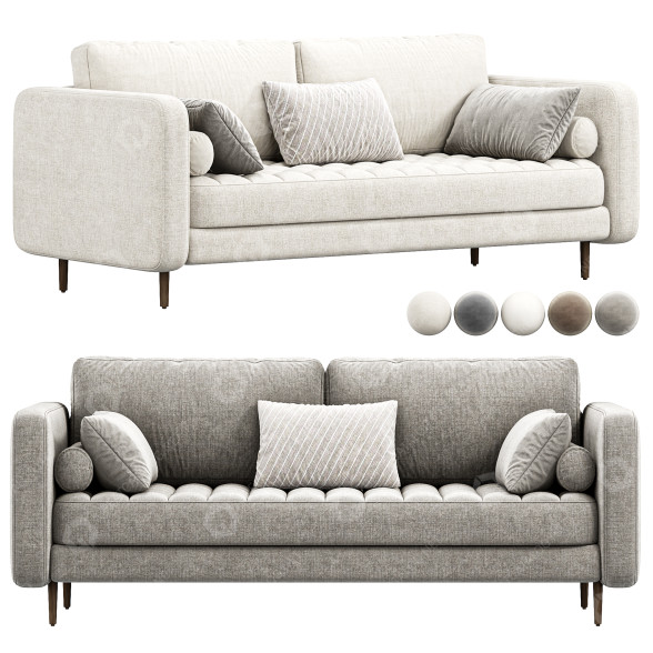 Диван West Elm Dennes 3D модель