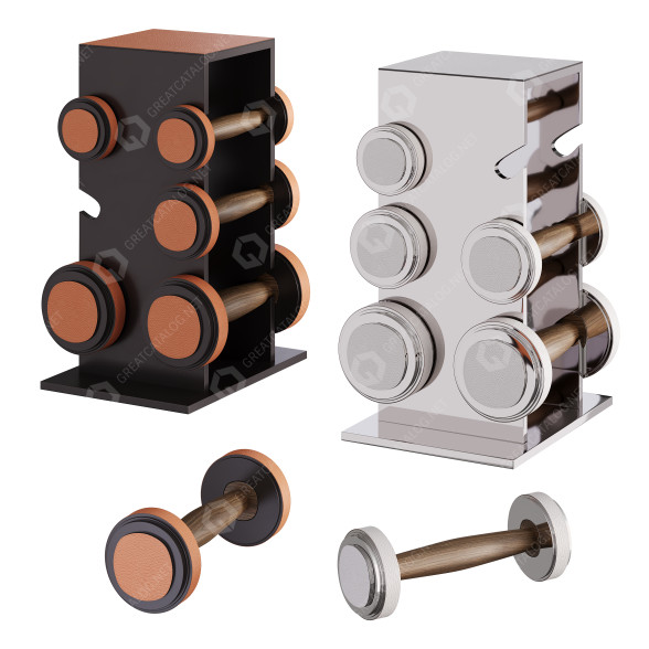 Стійка та гантелі Artemest Magnus Weights Set 2 3D модель