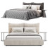 Bed and Bedside Tables Cierre Imbottiti Eva Due - babarikograf