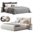 Bed and Bedside Tables Cierre Imbottiti Eva Due - babarikograf