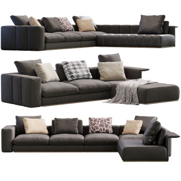 Sofás Minotti Freeman Modelo 3D