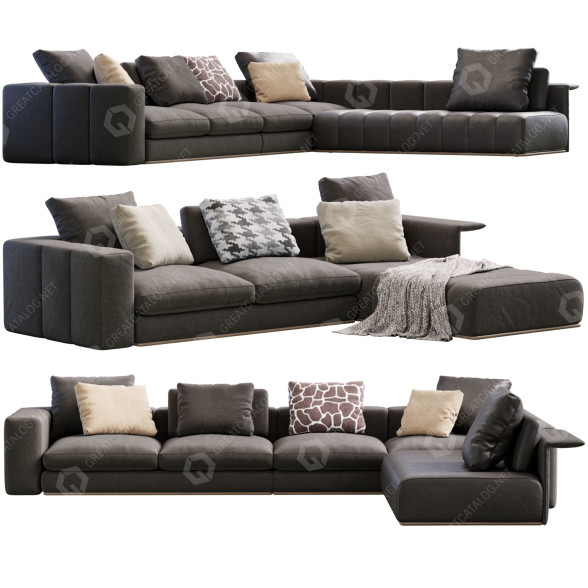 Canapés Minotti Freeman modèle 3D