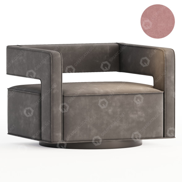 Fotel Modway Booth Performance Velvet Swivel model 3D