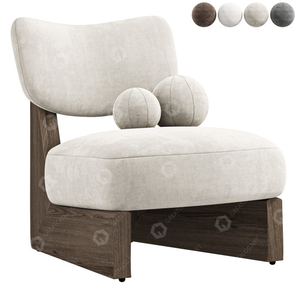 Sessel Castlery Solange Performance Boucle 3D-Modell