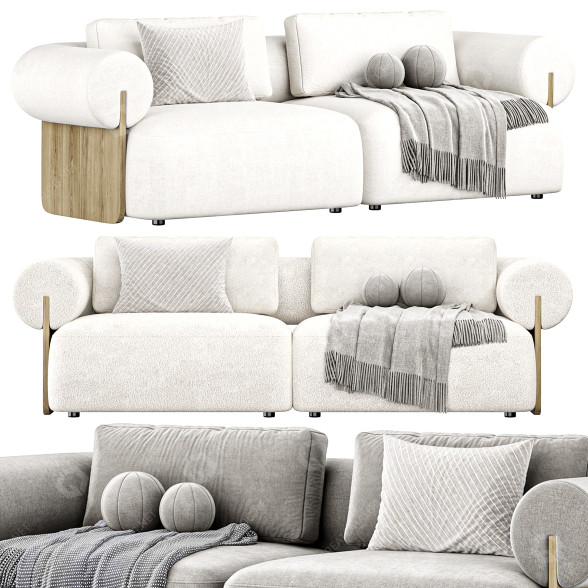 Sofa Castlery Solange Performance Boucle 3D-Modell