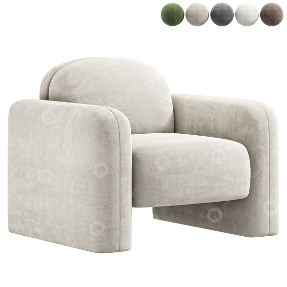 Sessel Vorsen Sonoma 3D-Modell