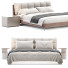 Camas y Mesitas de Noche Beige Upholstered Panel Modern - mukhammadnur