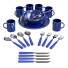Посуд Stansport Enamel Camping 24 Piece Set - Leo.Render