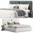 Bett und Nachttischchen Adriana Hoyos Gem Upholstered King Queen - babarikograf