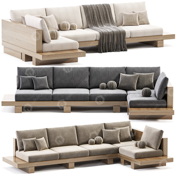 Диван Costum Patio by Etsy 3D модель