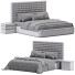Cama y mesitas de noche Giulio Marelli Brandon Quilted - mukhammadnur