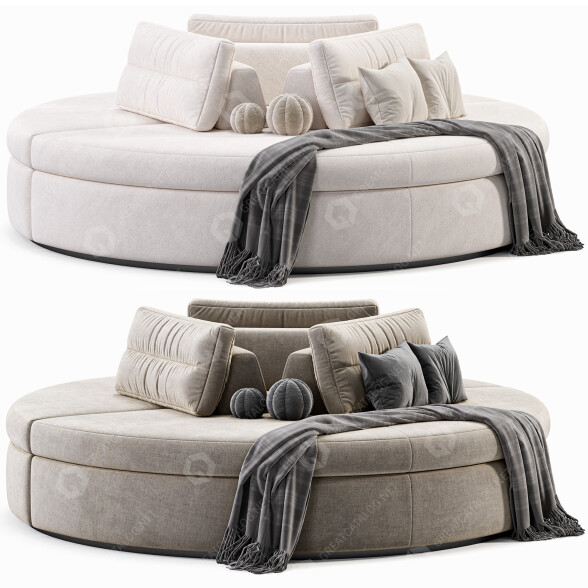 Sofa Dema Circle 3 Seat model 3D