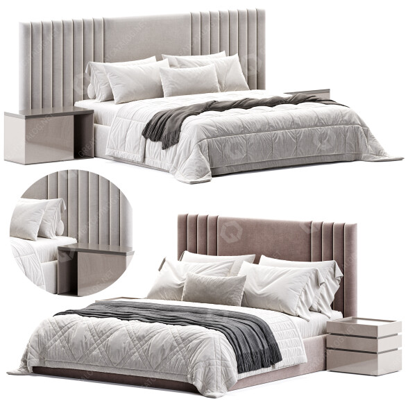 Beds and Bedside Tables Stella 3D model