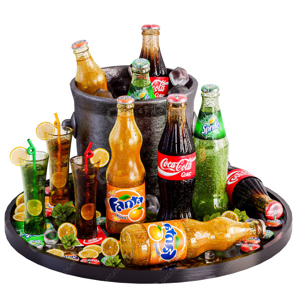 Bebidas Conjunto Modelo 3D