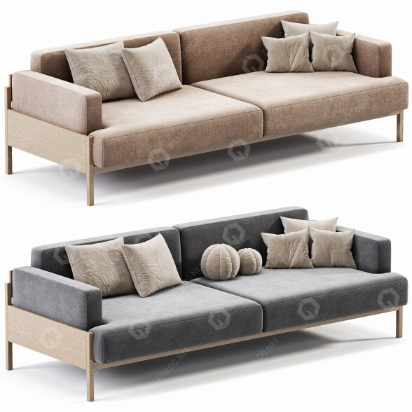 Sofa Karimoku Case Study Kinuta A S01 3D model