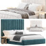 Кровать и тумбочки Louvers by DG Collection - Zikkoo